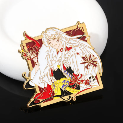 Pin's Émaillé Inuyasha Sesshoumaru – Broche Badge Décoration Unisexe