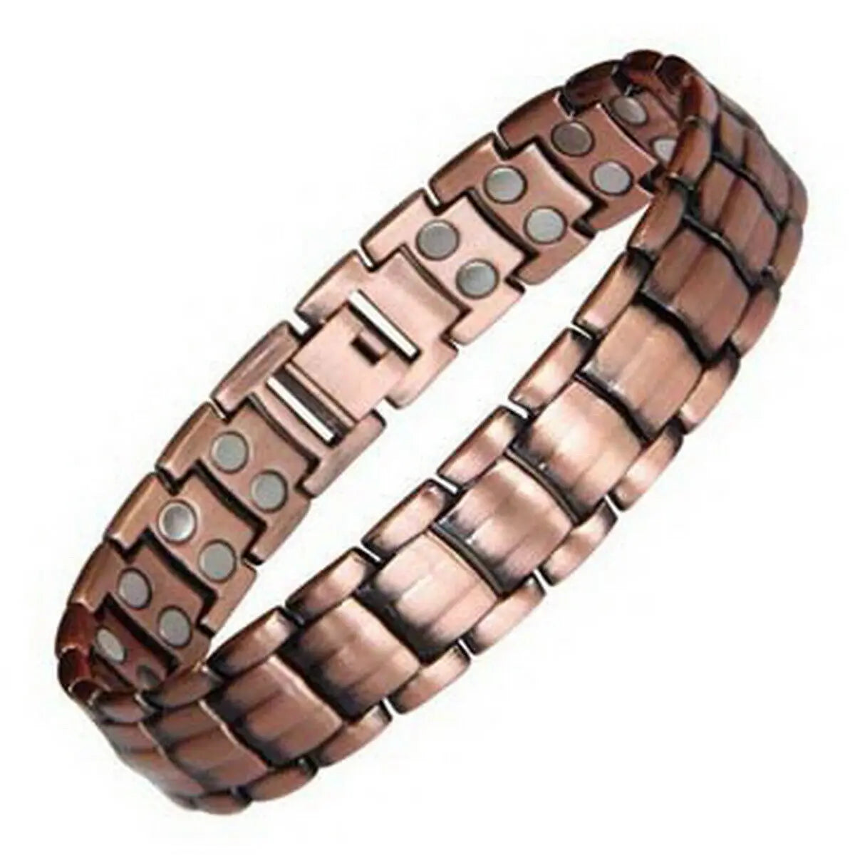 Bracelet Cuivre Double Magnétique Homme – Soulagement Arthrite Style Business