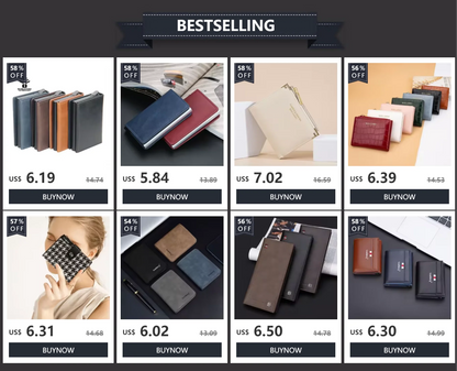 Portefeuille Femme Cuir PU Multi-Fonctions - Pochette Clutch Porte-Cartes Téléphone