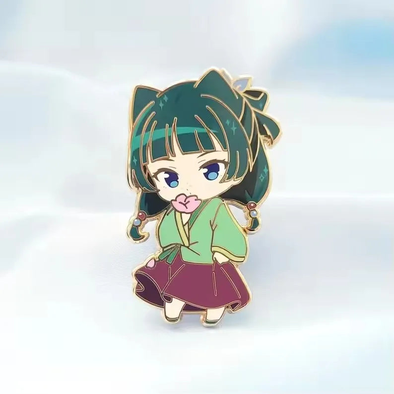 Broche Émaillée Chibi Maomao Jinshi The Apothecary Diaries – Pin's Badge Anime Mignon Fans