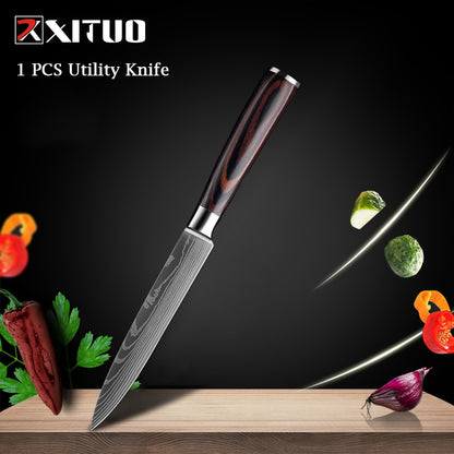 Couteaux de Chef Professionnels 1-10 Pièces - Set Cuisine Acier Inoxydable