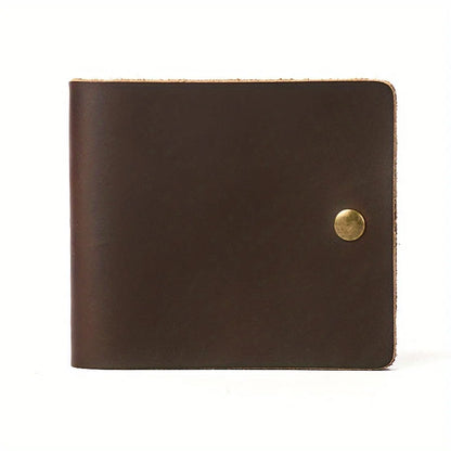 Portefeuille Cuir Minimaliste Bifold - Porte-Carte Rétro Homme Femme