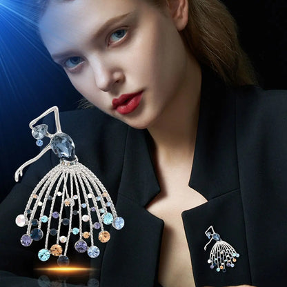 Broche Danseuse Élégante - Accessoire Vêtement Artistique