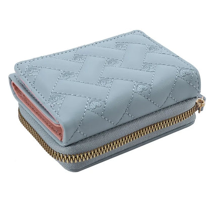 Portefeuille Femme Kawaii Mignon Luxe - Designer Lady Wallet Cuir Porte-Monnaie Beige