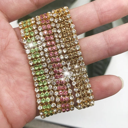 Bracelet Bohème Tressé Cristaux Zircon – Luxe Romain Unisexe