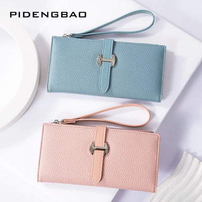 Portefeuille Femme Élégant Multi-Fentes 2026 - Clutch Grande Capacité Porte-Cartes