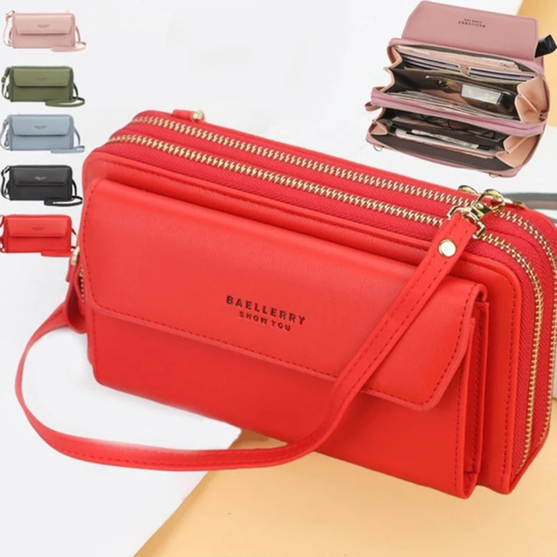 Portefeuille Long Femme Designer Multi-Compartiments - Clutch Grande Capacité