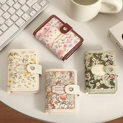 Portefeuille Femme 20 Poches Cartes Cuir PU - Porte-Cartes Étanche Grande Capacité