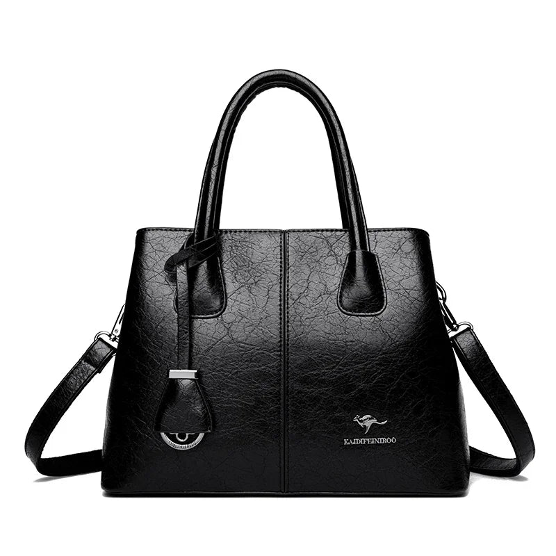 Sac à Main Femme Cuir PU Bordeaux - Grand Tote Bag Épaule Carré avec Bandoulière Crossbody