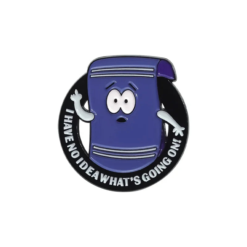 Pin's Émaillé Towelie Anime Comédie – Broche Badge Humoristique Unisexe