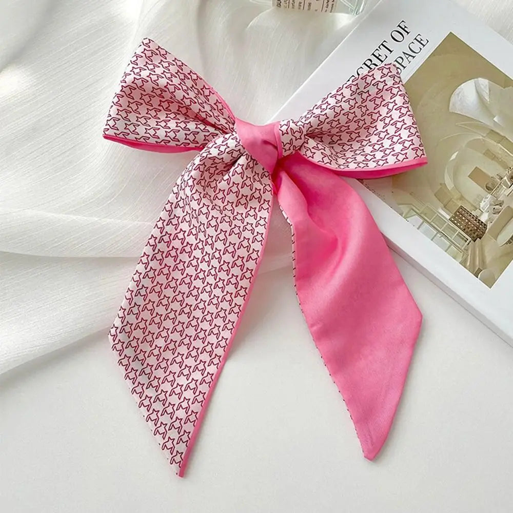 Bandeau Soie Fleur Rose - Headband Ruban Élégant Femme