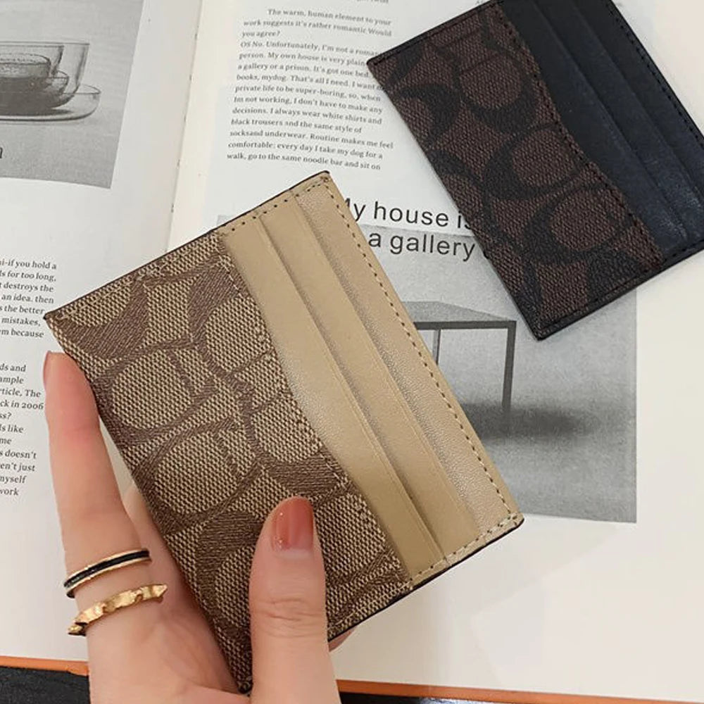 Portefeuille Femme Luxe Design Multi-Fonction - Porte-Cartes Cuir PU Court