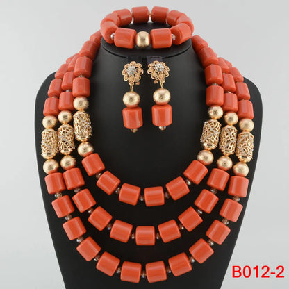 Ensemble Bijoux Perles Cristal Africain – Parure Mariée Luxe