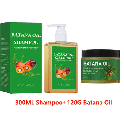 Ensemble Shampooing & Huile de Batana Pure - Croissance & Réparation Capillaire