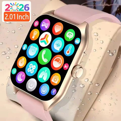 Montre Connectée 2026 Premium — Écran AMOLED 2,01", Appels Bluetooth, Unisexe