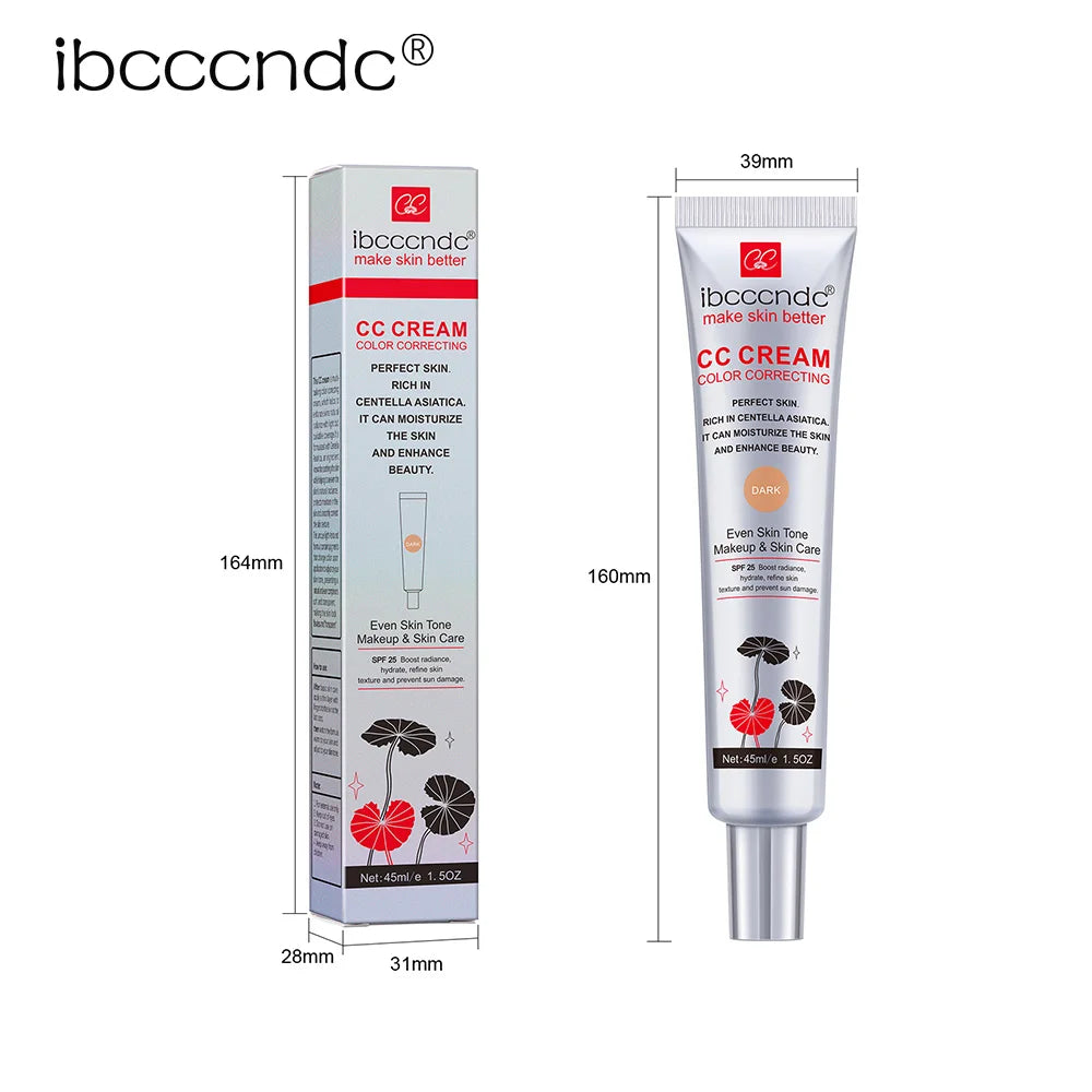 CC Cream Visage Erborian Light - Fond de Teint Correcteur Couvrance Totale Hydratant Base Maquillage Femme