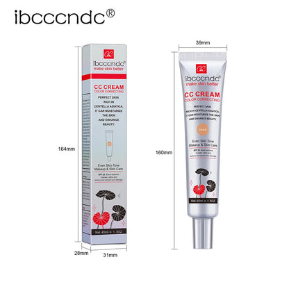 CC Cream Visage Erborian Light - Fond de Teint Correcteur Couvrance Totale Hydratant Base Maquillage Femme