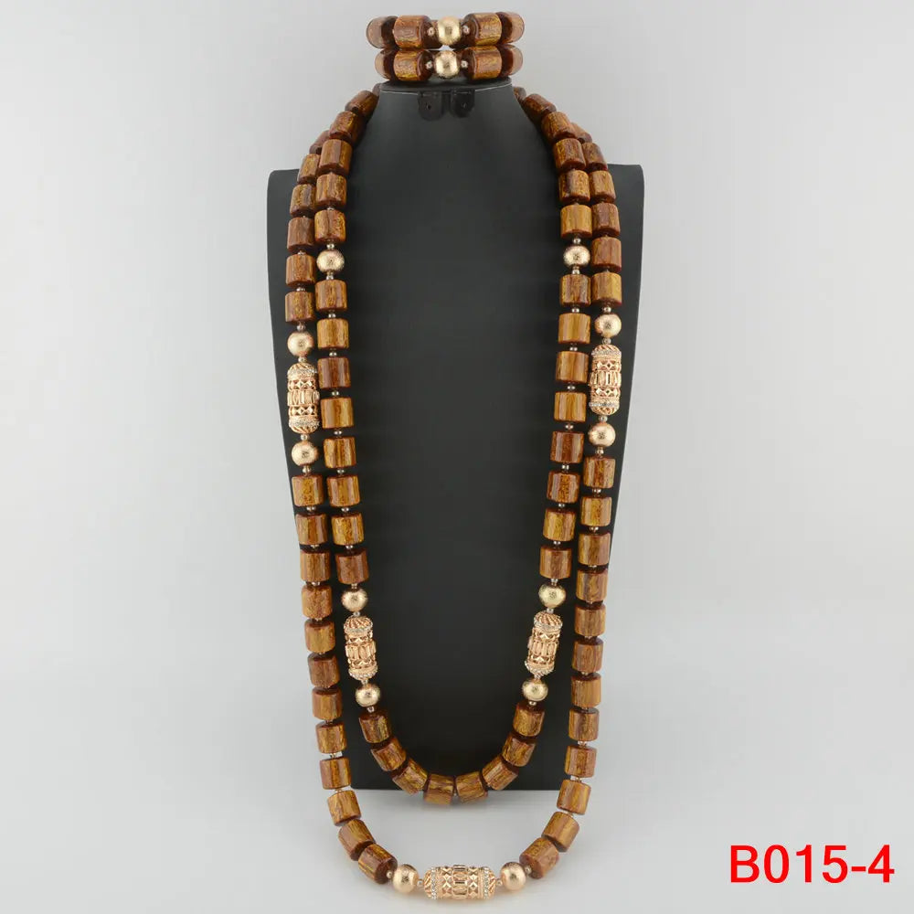 Ensemble Bijoux Perles Cristal Africain – Parure Mariée Luxe