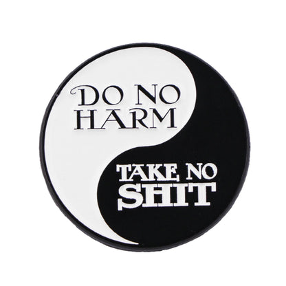 Pin's Émaillé Citations Anglaises – Broche Badge Message Unisexe