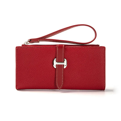 Portefeuille Femme Élégant Grande Capacité - Porte-Cartes Multi-Fentes Clutch