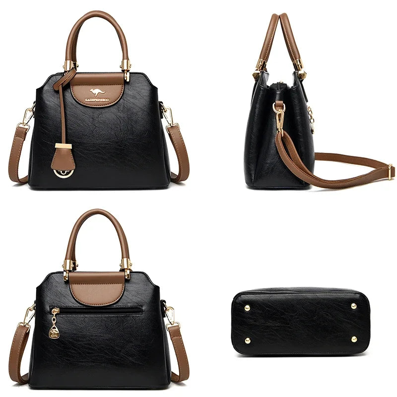 Sac Tote Femme Cuir Luxe Petit - Crossbody Designer Simple Élégant 2026