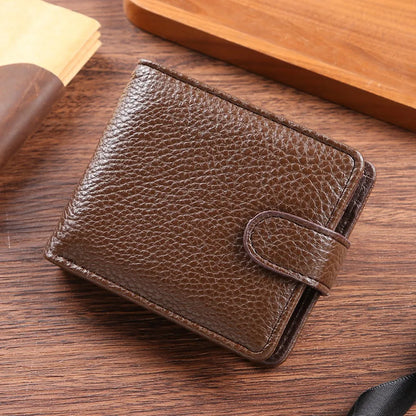 Portefeuille Homme Cuir PU Multi-Cartes - Porte-Monnaie Pliable Grande Capacité
