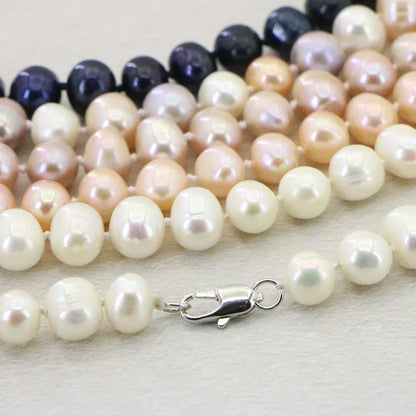 Ensemble Bijoux Perles Naturelles Femme - Collier Boucles Bracelet Mariage