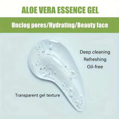 Gel Exfoliant Visage Aloe Vera - Nettoyage Profond Pores Hydratant Éclaircissant Réparateur