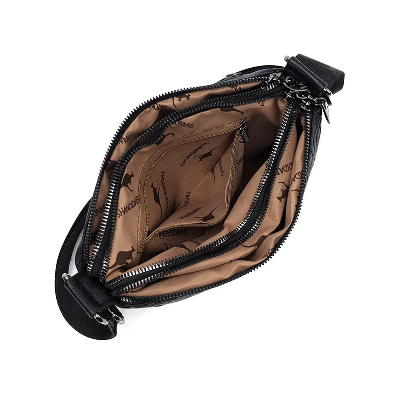 Sac à Main Femme Cuir PU 3 Poches - Grand Tote Bag Crossbody Imprimé Fashion