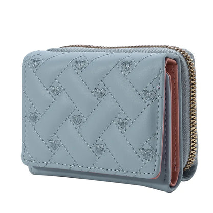 Portefeuille Femme Kawaii Mignon Luxe - Designer Lady Wallet Cuir Porte-Monnaie Beige