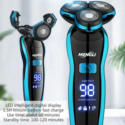 Rasoir Électrique Multifonction Étanche Homme Femme - Tondeuse Corps Barbe Bikini Rotative