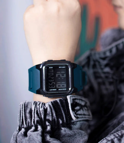 Montre Sport Numérique YIKAZE - Étanche LED Multifonction Homme