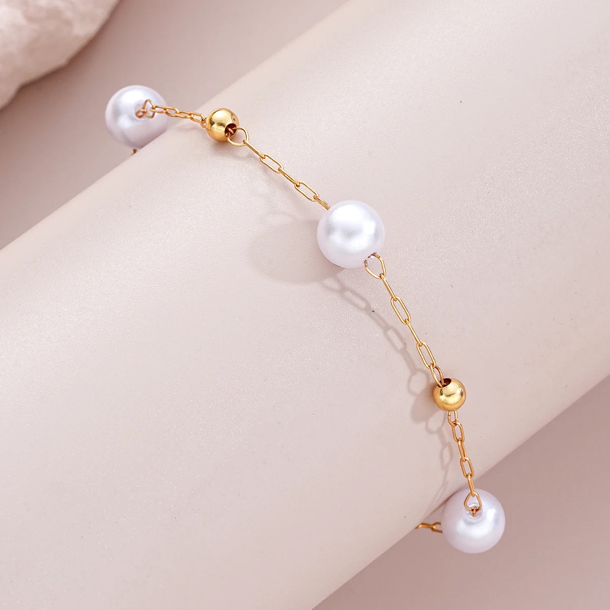 Ensemble Collier Bracelet Croix Perles Doré – Bijoux Bohème Classique