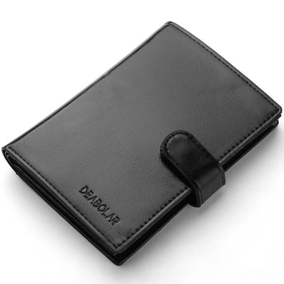 Porte-Passeport Cuir PU Multifonction Grande Capacité - Protège Passeport Porte-Carte Voyage Homme Femme Noir