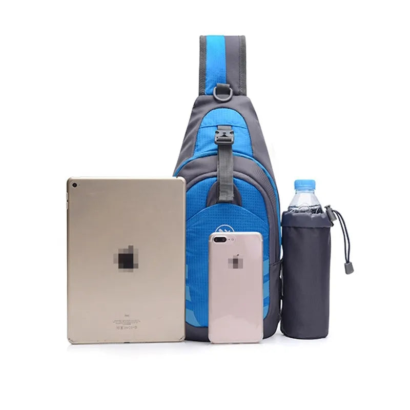 Sac Bandoulière Sport Outdoor Compact - Sling Bag Randonnée Trekking Pêche Fitness Unisexe