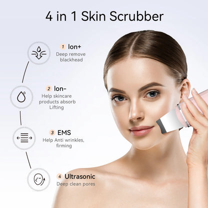 Nettoyeur Peau Ultrasonique ANLAN - Spatule Peeling Facial Pores Machine Lifting Visage