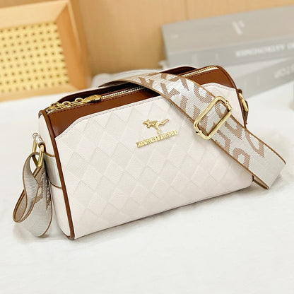 Sac Bandoulière en Cuir PU Motif Check – Style Luxe Femme