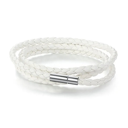 Bracelet Tressé Multicouche — Style Vintage Unisexe, 6 Coloris