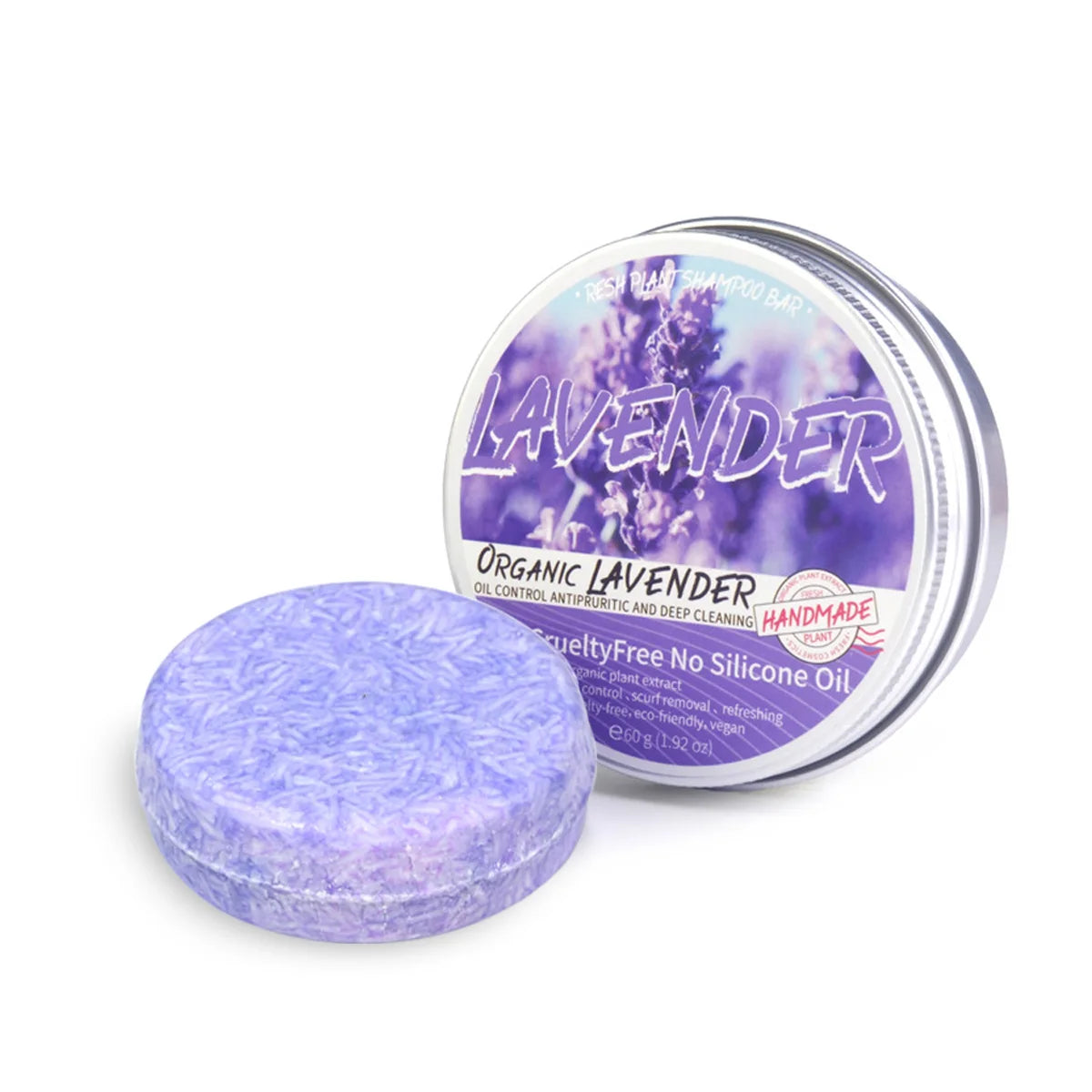 Savon Shampooing Lavande Artisanal - Contrôle Sébum Rafraîchissant Sans Silicone