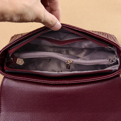 Sac à Main Femme Cuir Luxe Vintage - Messenger Crossbody Tote Designer