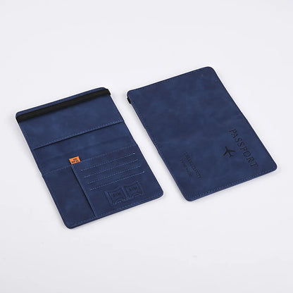 Portefeuille Homme Cuir PU Passeport Voyage - Porte-Cartes Business Accessoires Voyage
