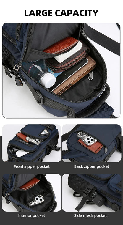 Sac Poitrine Multifonction en Nylon – Sport, Randonnée & Cyclisme