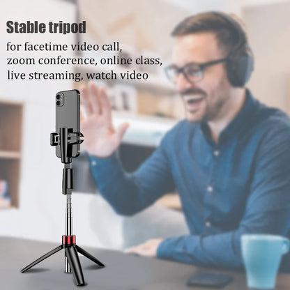 Perche à Selfie 3-en-1 BFOLLOW Trépied Bluetooth - Support Téléphone Sans Fil Vlog