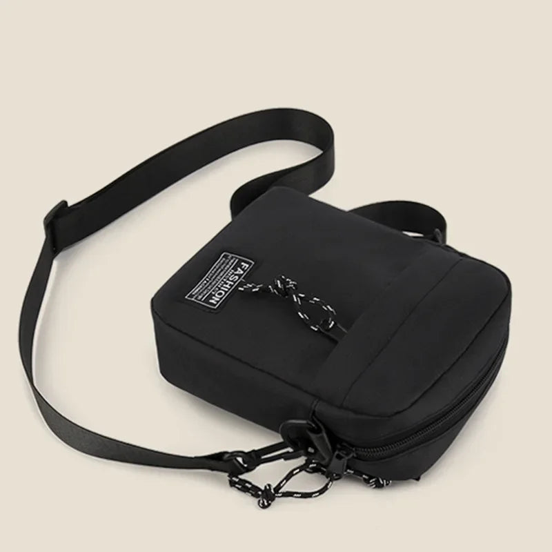 Mini Sac Baguette Bandoulière en Oxford – Unisexe