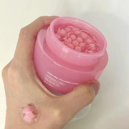 Crème Capsule Collagène Rose PDRN Coréenne 55g - Niacinamide Teint Irrégulier Hydratant Léger Non-Gras