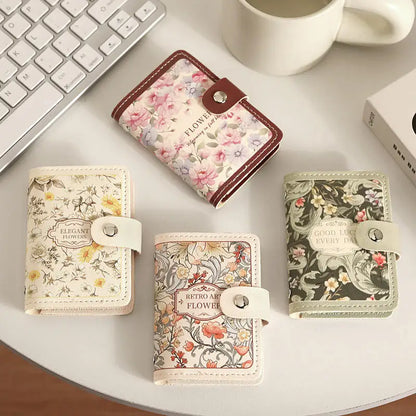 Portefeuille Femme 20 Poches Cartes Cuir PU - Porte-Cartes Étanche Grande Capacité