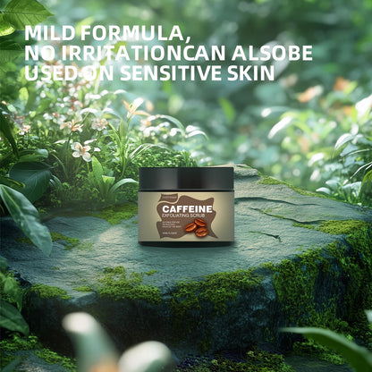 Gommage Exfoliant Caféine 100g - Texture Crème Glacée Léger Non-Collant Pores Cadeau Tous Types Peau