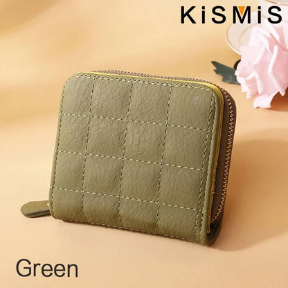 Portefeuille Femme Kawaii Rose - Mini Porte-Monnaie Cuir Design Mignon avec Compartiment Pièces