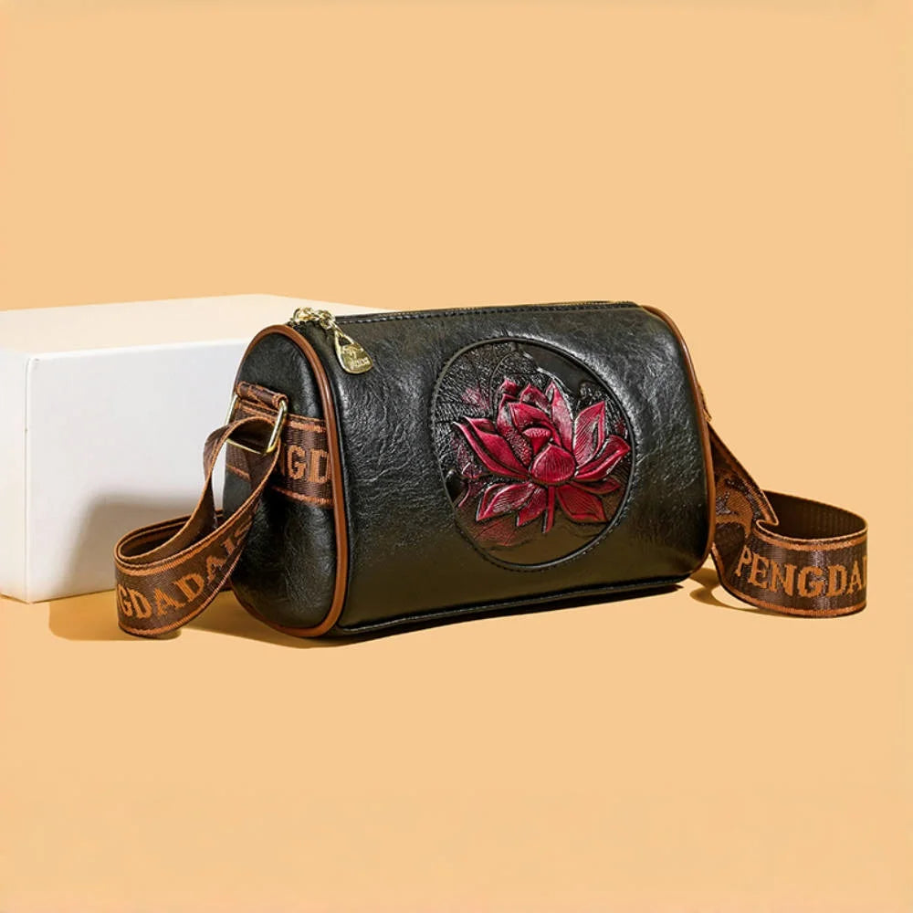 Sac à Main Femme Cuir Souple - Sac Bandoulière Crossbody Imprimé Fashion 2024