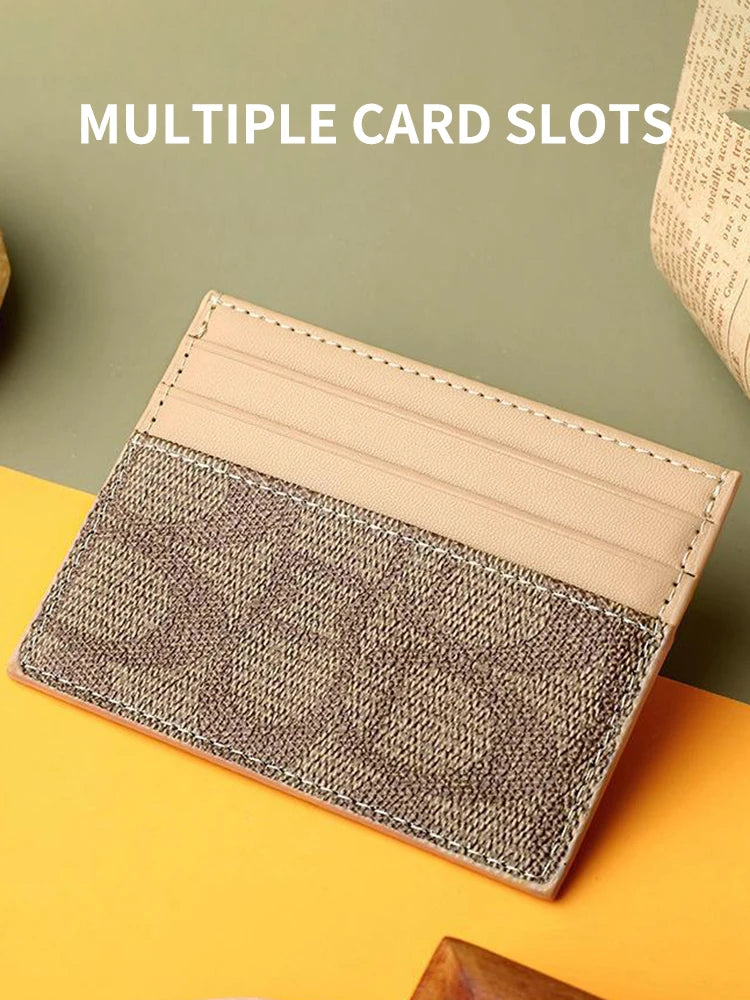 Portefeuille Femme Luxe Design Multi-Fonction - Porte-Cartes Cuir PU Court